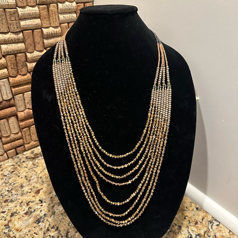 Sparkling Crystals Ombre Necklace NWT